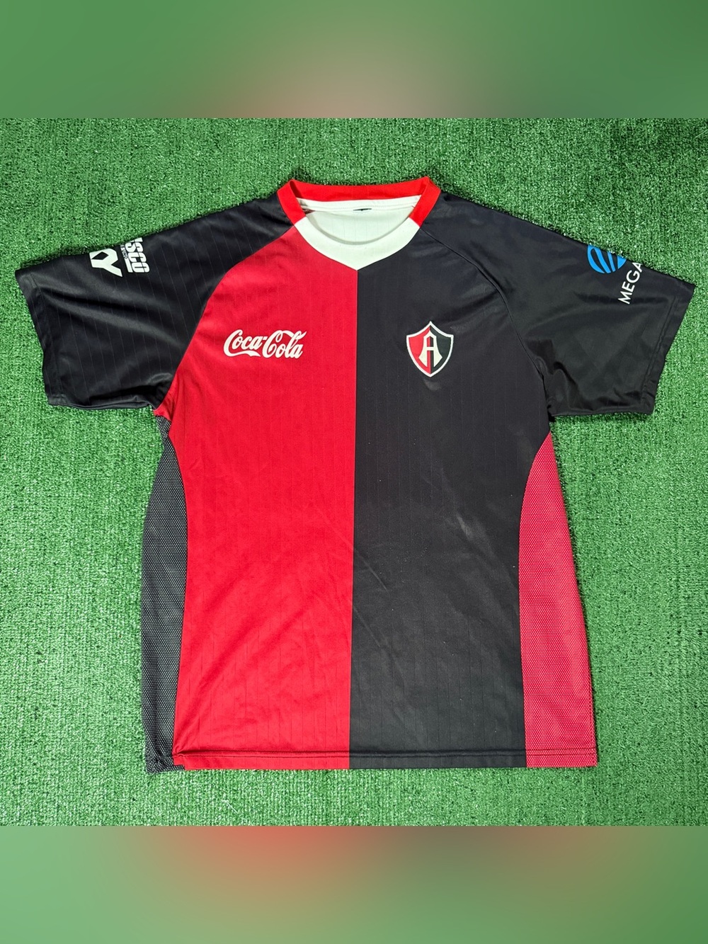 Atletica Atlas FC Soccer Jersey Red Black Size Large